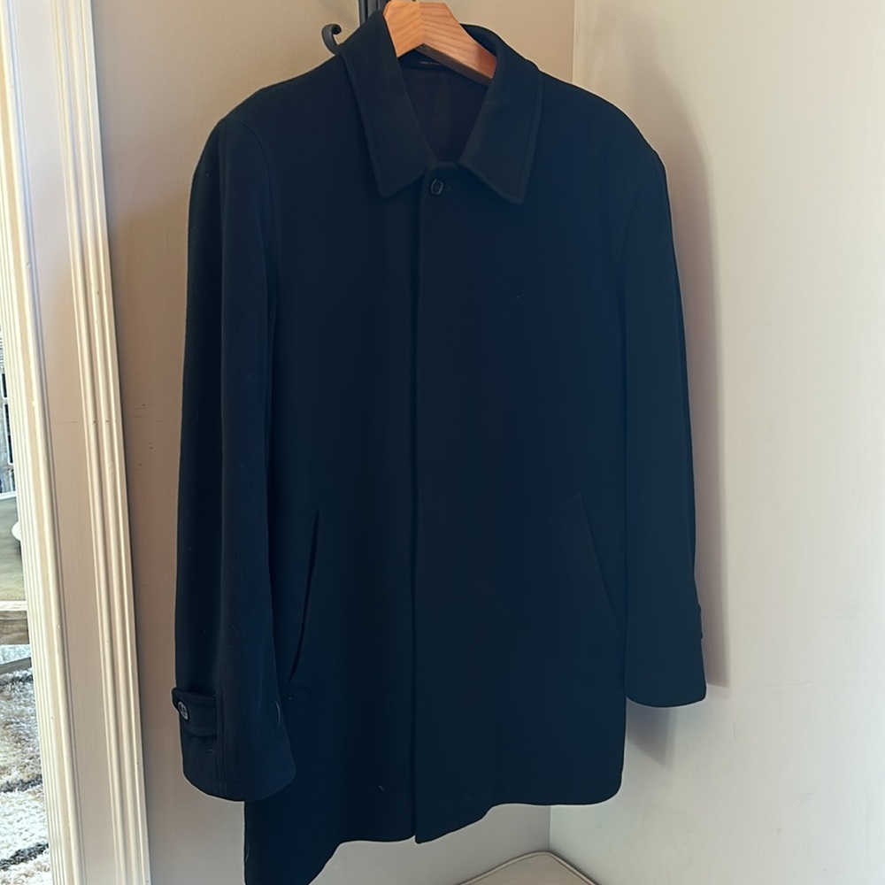 Men’s cashmere pea coat
